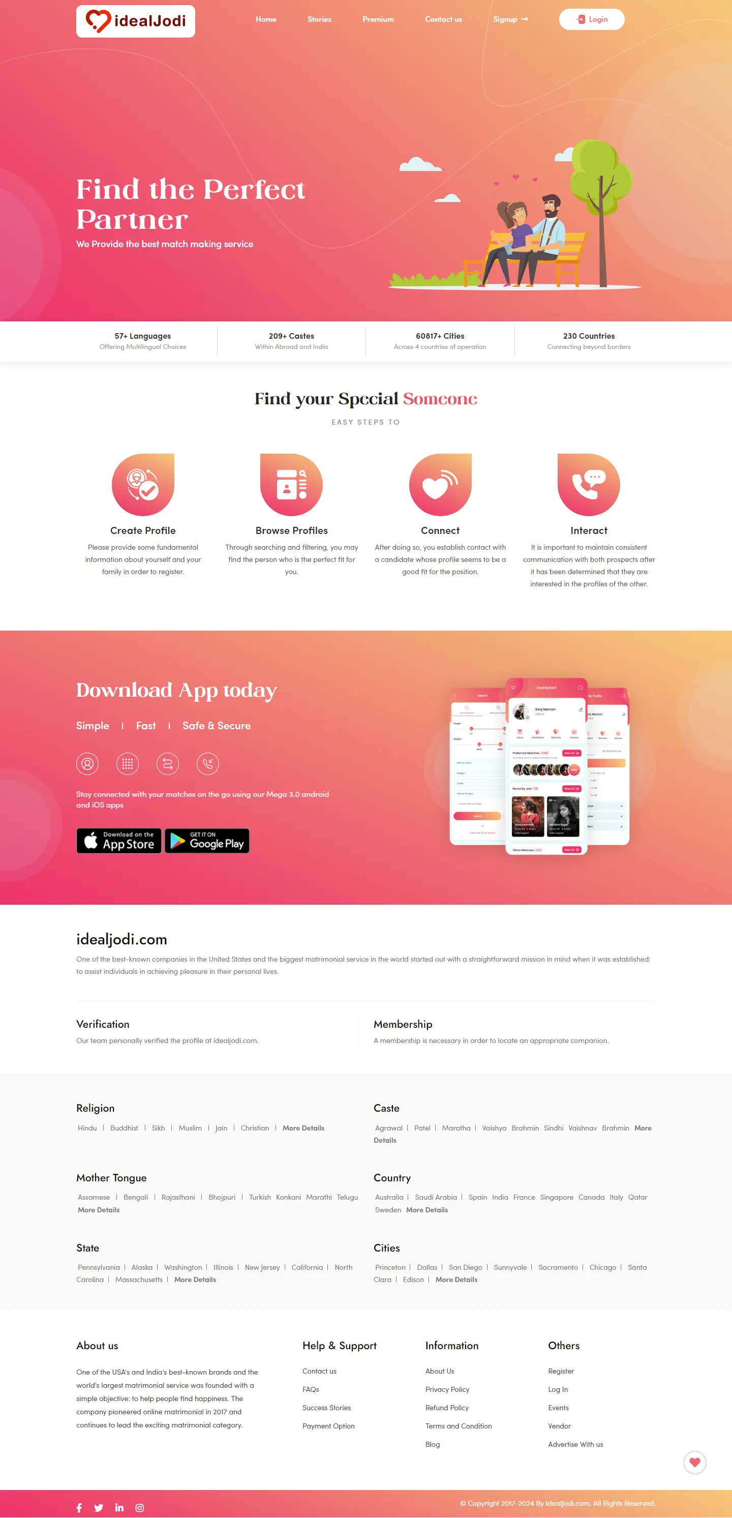 idealjodi-homepage