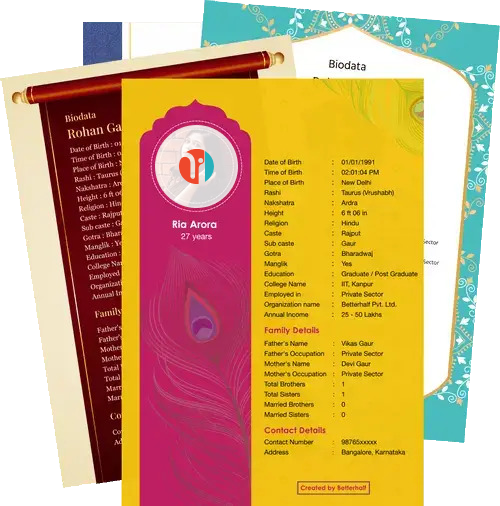 Marriage Biodata