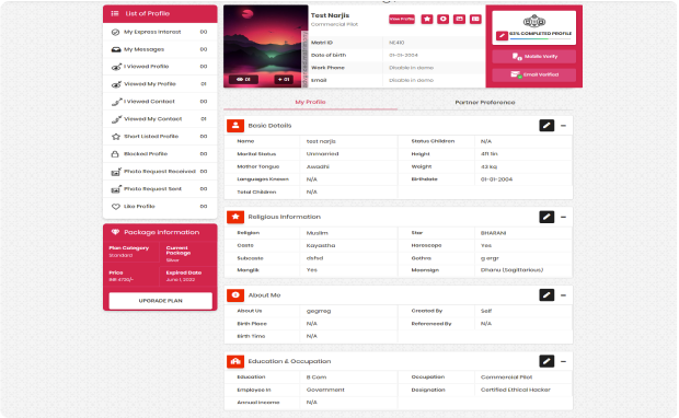 advance-matrimonial-preview