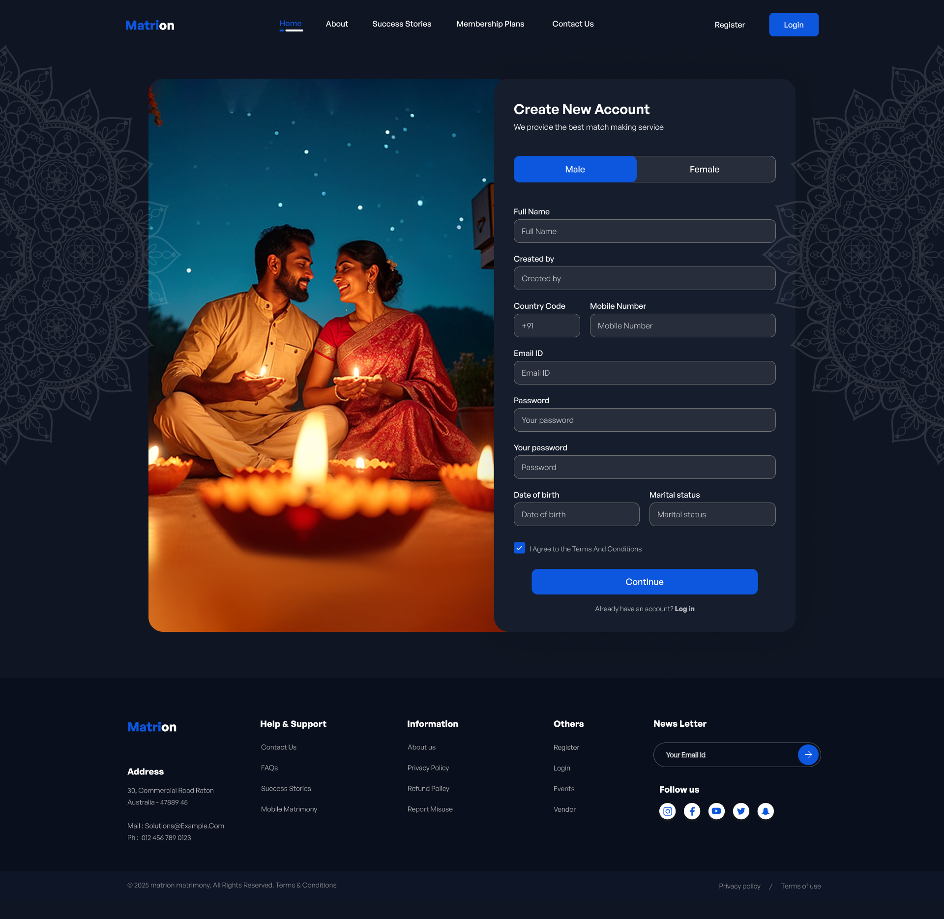 Secure Login Screenshot