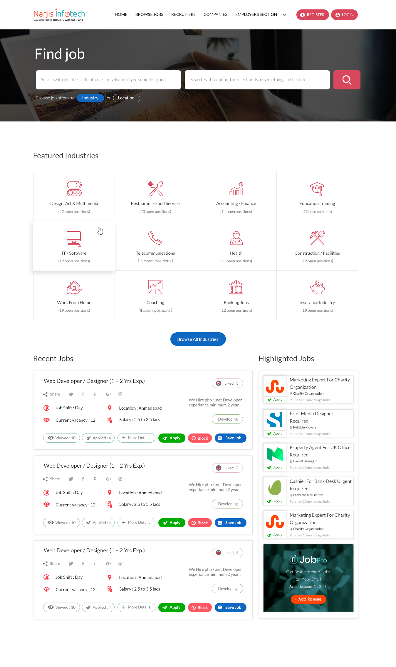 Enterprise Recruitment & Job Board Portal