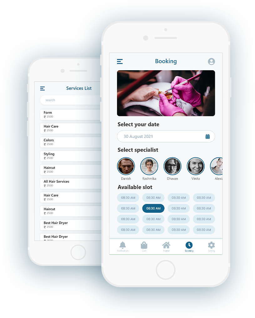 Salon Appointment Booking App Development Showcase